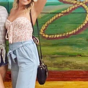 Floral print bodysuit